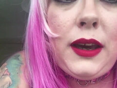 Schlampe, Pummelig, Fett, Weibliche domination, Fetisch, Anleitung, Masturbation, Abendanzug