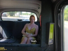 Euro Taxi Hot Redhead with Big Tits Fucked Hard by Cabbie - Kiara lord