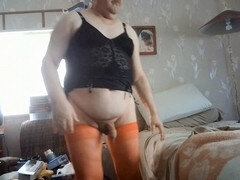 Pummelig, Crossdresser, Schwul, Masturbation, Solo, Sperma