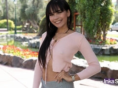 Anal, Tir de sperme, Hard, Hd, Fille latino, Petite femme, Public, Maigrichonne