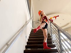 18, デカチン, ブロンド, イく瞬間, 小柄, ガリガリ, オッパイの, 濡れ