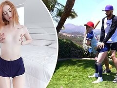 Perv Coach With Giant Cock Teaches Tiny Babe Amber Summer More Than Basketball Tricks