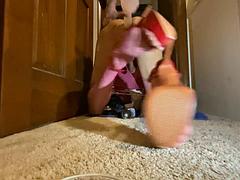 Travestis, Gode, Béant, Hd, Talons, Lingerie, Transsexuelle, Jouets