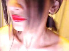 Tussi, Braunhaarige, Latina, Milf, Öffentlich, Dusche, Solo, Titten