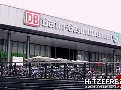 GERMAN Nude in Subway and Train Station Fuck