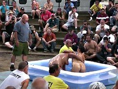 Outdoors Oil Wrestling