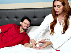 In den arsch, Besamung, Krankenschwester, Transfrau