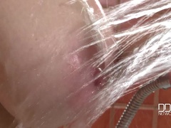 デカパイ, 巨乳な, チェコ, 足, 裸, 自然山雀, 剃毛, 一人