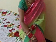 Desi newly married wife Lalita Singh first time blowjob and doggy style fucking in bedroom