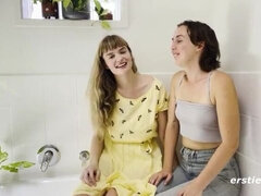 Cute Brunette Olive Gets Fingered Hard By Laney Until She Squirts - Lesbian HD