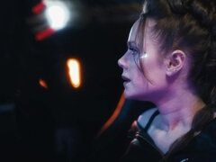 Aus dem arsch in den mund, Blondine, Blasen, Vollbusig, Hundestellung, Absätze, Piercing, Rotschopf