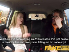 Carmel Anderson gets a public orgasmic lesson from Ryan Ryder in Fake Driving School