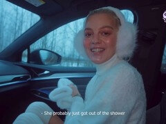 Mamada, Coche, Semen en la boca, Corridas, Garganta profunda, Enorme, Al aire libre, Chupando