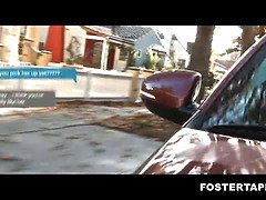 デカ尻, デカパイ, ブロンド, フェラチオ, 捕まる, 馬乗り, ティーン, オッパイの