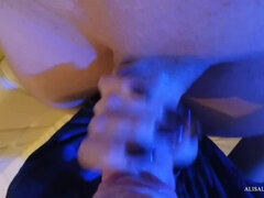 Amateur, Lécher le cul, Gros cul, Sucer une bite, Éjaculer dans la bouche, Gorge profonde, Fait maison, Pov