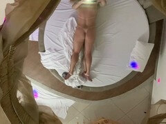 Fiery housekeeper fucks hotel guest in various languages!