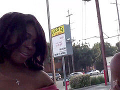 WCPClub bootie babe poked by a big ebony bull