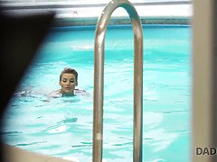 Mamada, Checa, Papá, Hd, Maduro, Piscina, Hijo, Adolescente