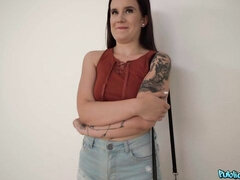 Big ass, Big cock, Big tits, Blowjob, Brunette, Doggystyle, Money, Teen