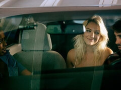 ベッドルーム, デカチン, フェラチオ, 茶髪の, 黒人, ペニス, ティーン, オッパイの