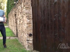 アナル, デカ尻, デカパイ, フェラチオ, 茶髪の, 手コキする, 淫乱熟女, ティーン