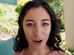 Petite Latina's Poolside Bang