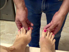 Amateur, Tir de sperme, Pieds, Branlette thaïlandaise, Maman, Petite femme, Adolescente, Nénés