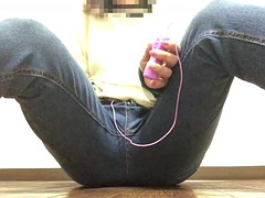 素人, アジア人, 美女, 大学生, 指いじり, ジーンズ, 一人, おもちゃ