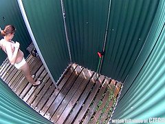 Amateur, Rondelette, Tchèque, Hd, De plein air, Public, Solo, Voyeur