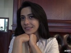 18-Year-Old beauty tries herself in porn
