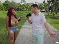 Black appetizing babe Jordyn Falls porn clip