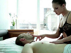 Romantic female dom - guts massage and pegging