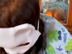 素人, アジア人, デカチン, フェラチオ, フィリピン女性, 熟年, 淫乱熟女