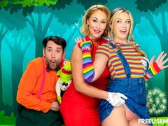 デカ尻, デカチン, デカパイ, フェラチオ, バック, 女 人男 人, 淫乱熟女