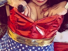 Amerikanisch, Blasen, Sperma im mund, Oma