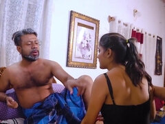 Indian skinny slut threesome sex