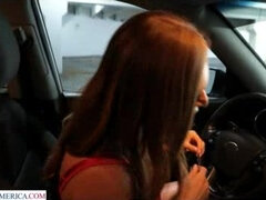 Busty wife cheated on her husband with tow truck driver