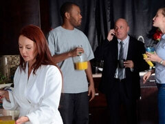 美人, デカ尻, フェラチオ, バック, 軟体, 毛深い, マッサージ, 赤毛