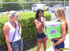 デカ尻, ビキニ, フェラチオ, イく瞬間, ラティーナ, お金, ピアス, 赤毛