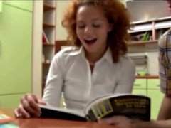 Screampies.com redhead gets an anal creampie