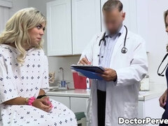 Braunhaarige, Spermaladung, Arzt, Hardcore, Krankenschwester, Taboo, Flotter dreier, Titten