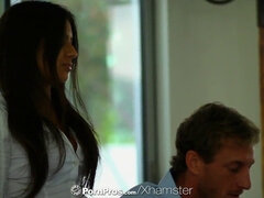 Cul, Gros cul, Brunette brune, Hd, Massage, Bureau, Chatte, Criant