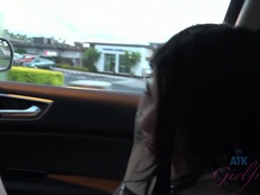 Amateur, Plage, Brunette brune, Petite amie, Masturbation, De plein air, Rasée, Mouillée