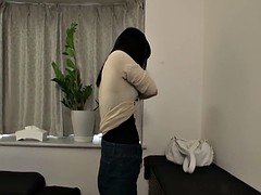 Attractive Asain teen with sexy body gets gangbanged