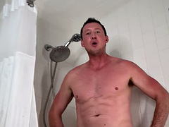 Amateur, Grosse bite, Homosexuelle, Poilue, Masturbation, Douche, Solo