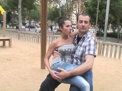 素人, フェラチオ, クラブ, 汚れた　, 面白, のぞき穴, パーティ, スペイン人