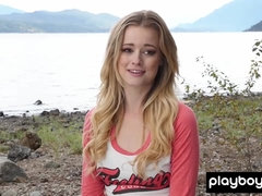 Tussi, Blondine, Hd, Natürlichen titten, Im freien, Dürr, Solo, Titten