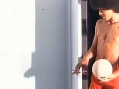 Zwart, Sperma shot, Homo, Ouderwets, Oud