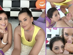 Tetas grandes, Semen en la boca, Corridas, Polla, Ffm, Pajear, Latina, Tatuaje