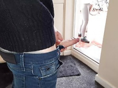 Lad flashes his dick and plus jerks off in front of a neighbor.